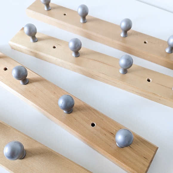 SET of 4 Ikea FLANG Wooden Wall Hangers - Picture 9 of 11